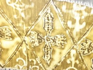 アンティーク　絞り抽象模様男物長襦袢